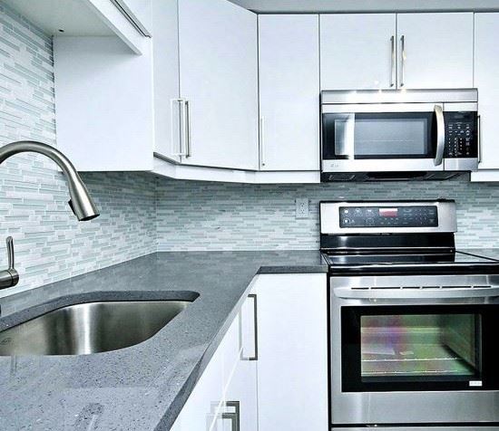 Crystal Grey Quartz Slab