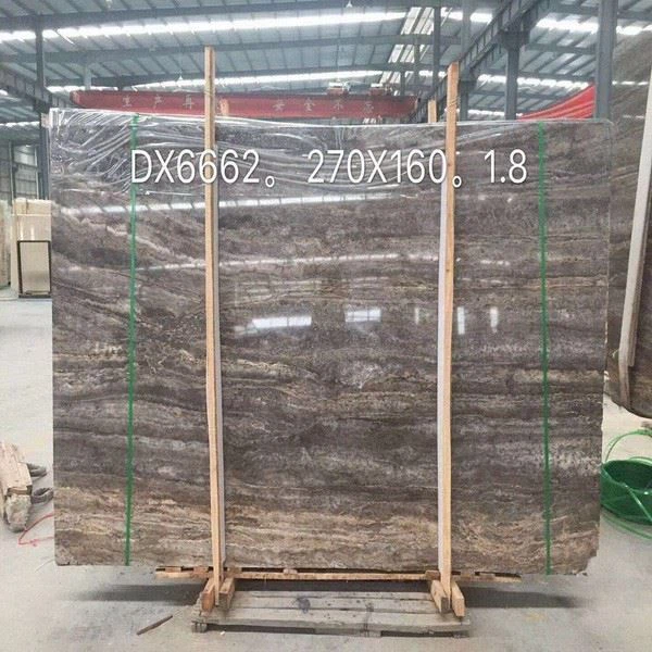 Silver Grey Travertine Slab