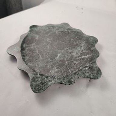 Тъмнозелена мраморна тава