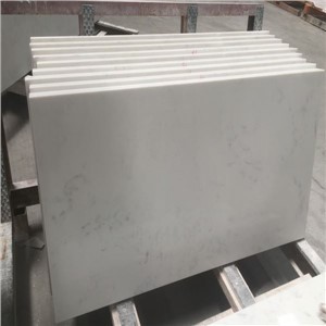 Чисто бели кварцови каменни плочки