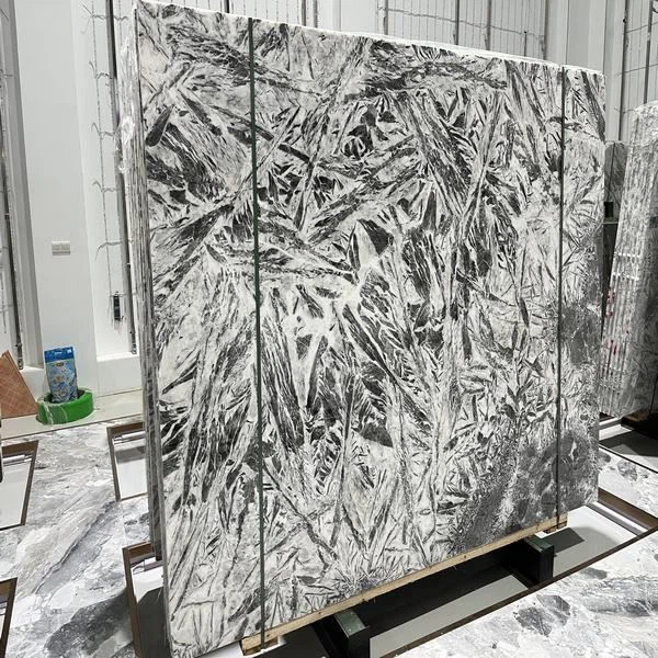 Phoenix Feather White Marble